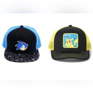 DEAL ‼️ 2 CARTOON BASEBALL CAPS FOR $11